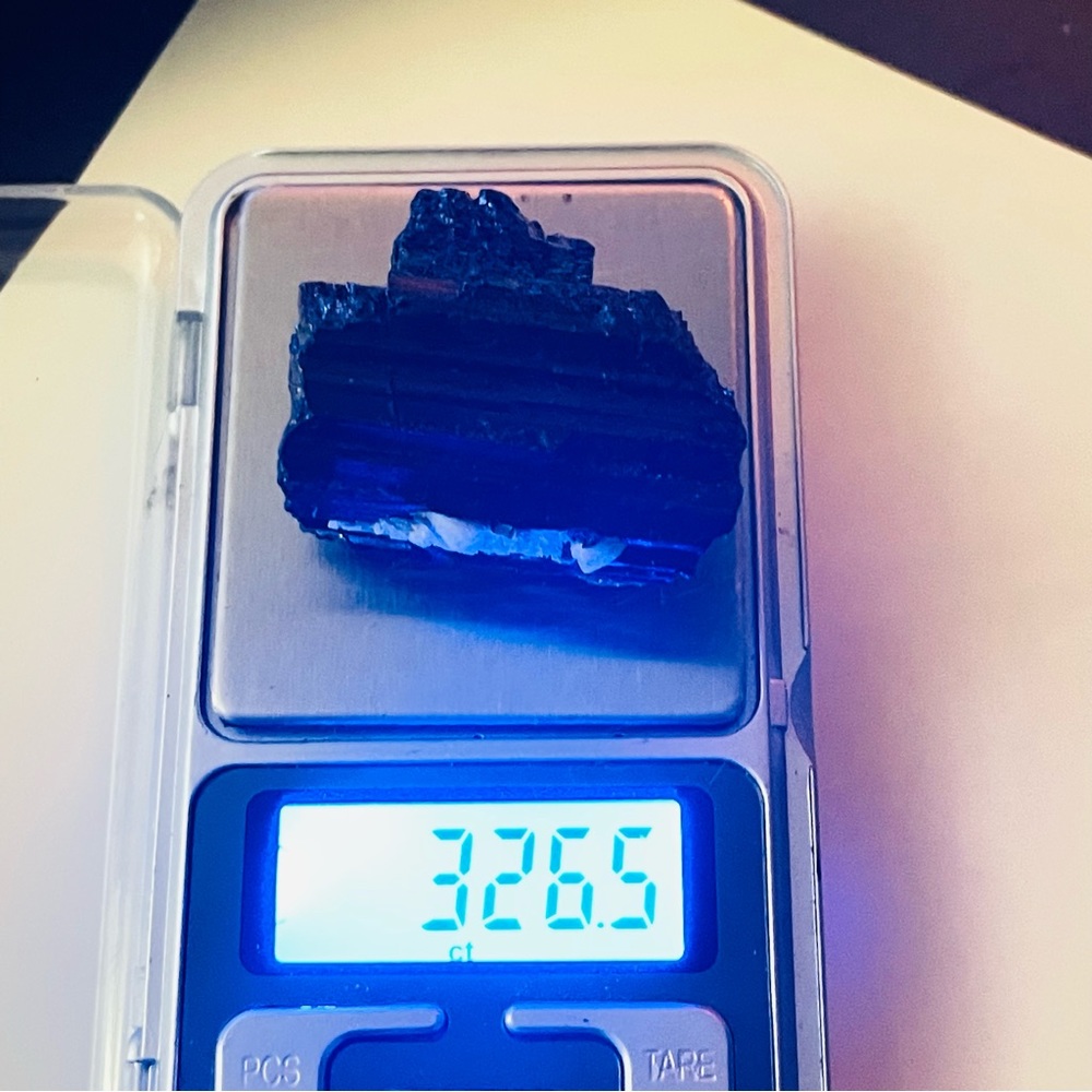 New Black Tourmaline Natural Crystal Form White Quartz Delicate Stone 65.3g - Picture 13 of 17